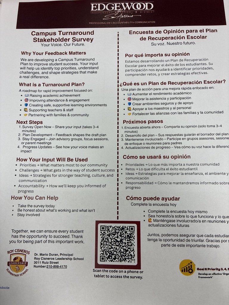 Campus Turnaround Stakeholder Survey