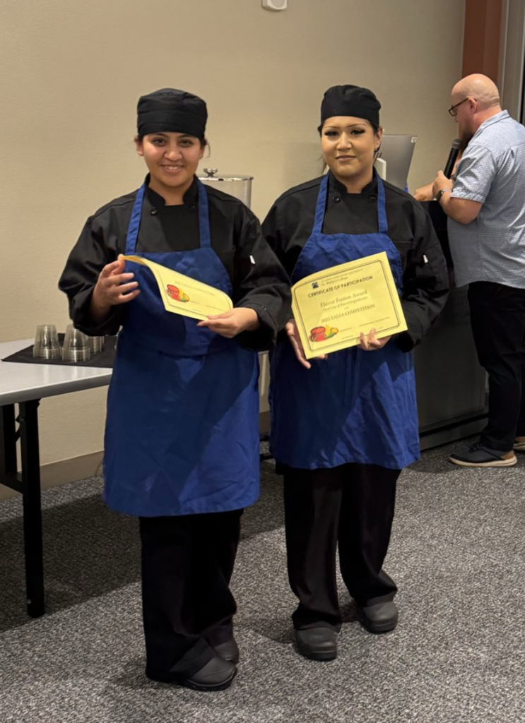 MHS Culinary students win the Flavor Fusion Award at the St Phillip's College Salsa Competition
