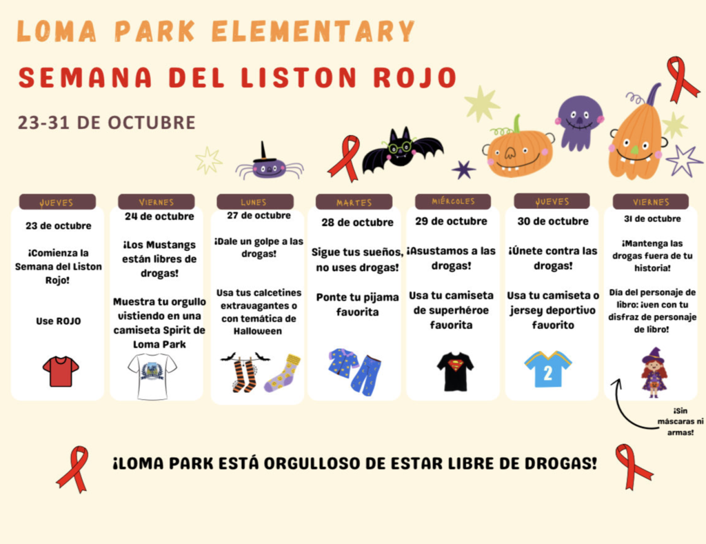 Red Ribbon Week at Loma Park ES