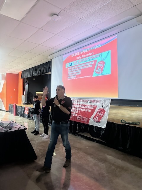 SAbullyfree Campaign presented to Gus Garcia students. 