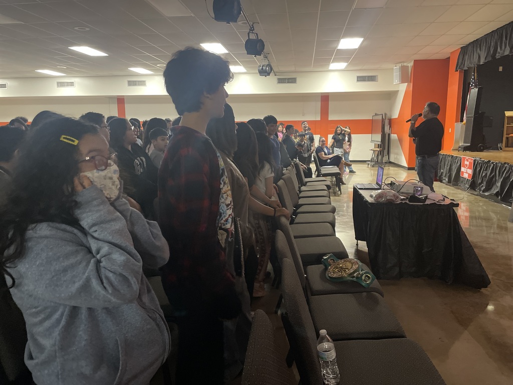 SAbullyfree Campaign presented to Gus Garcia students. 