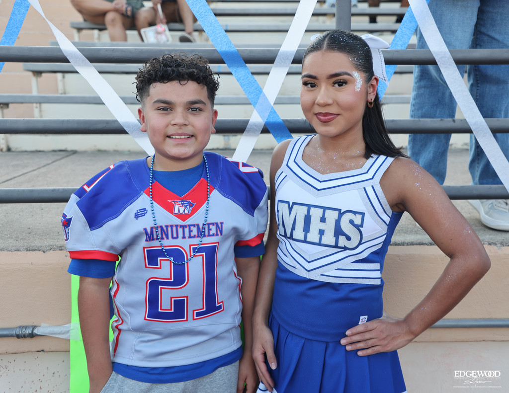 MHS cheerleader and her brother