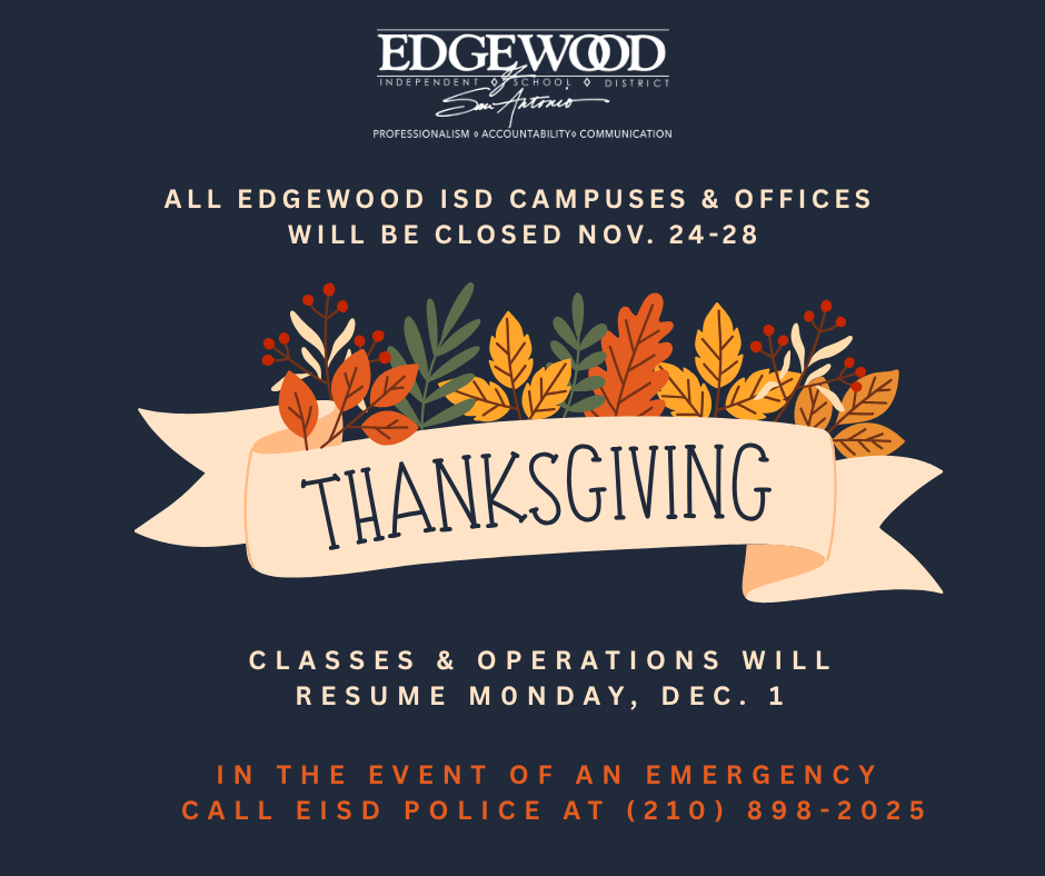 EISD Closed for Thanksgiving