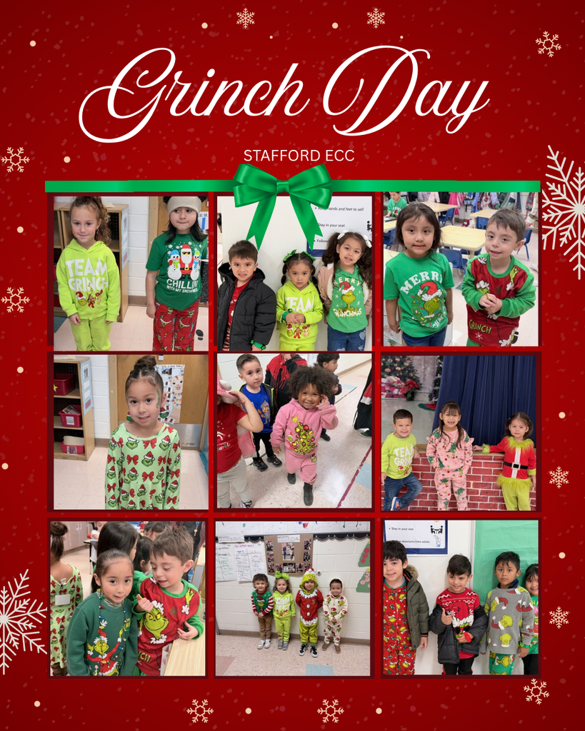 Grinch Day at Stafford ECC! 