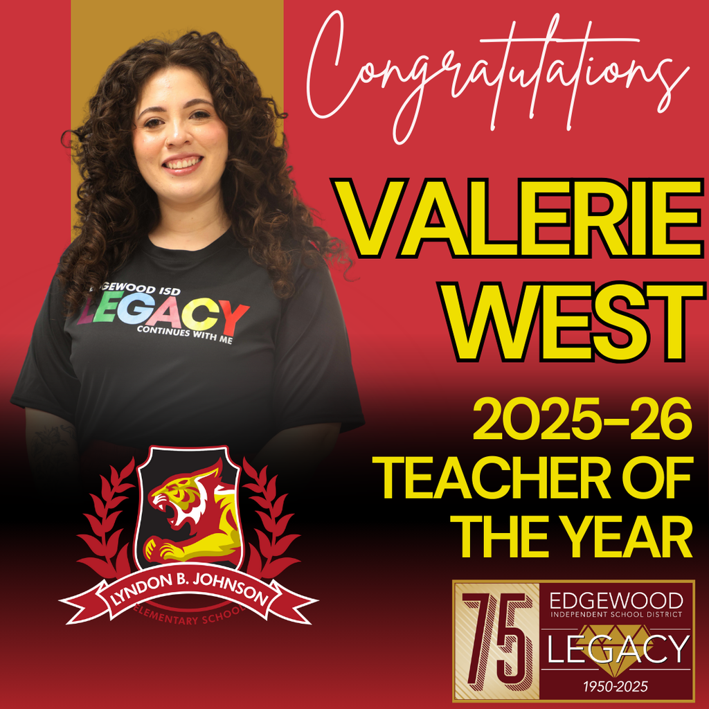 Valerie West TOTY at LJB elementary