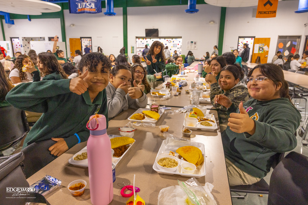 menu option taste testing at Las Palmas Leadership School