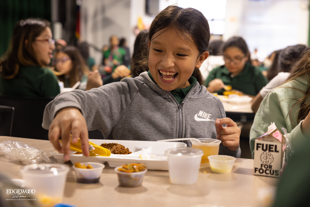 menu option taste testing at Las Palmas Leadership School