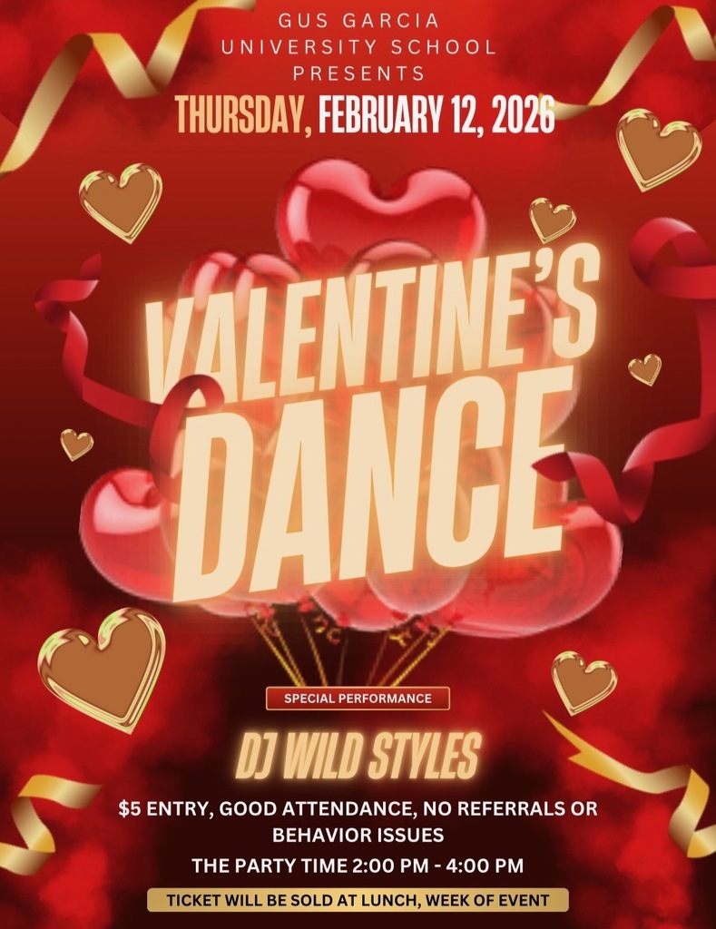 PBIS Presents "Valentine's Dance" Thursday, February 12 2 - 4 PM No referrals in February $5 entry OR $2 for Perfect Attendance February 5 to February 12