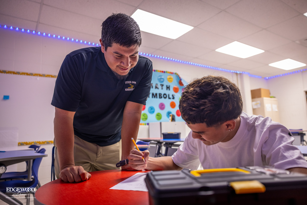 teacher with student at MHS