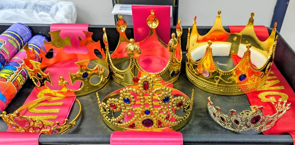 Crowns ready for our Mighty Eagles King & Queen