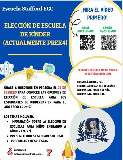 Kinder School Choice (Spanish)