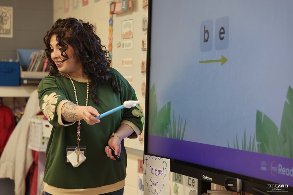 Ms West teaching her class