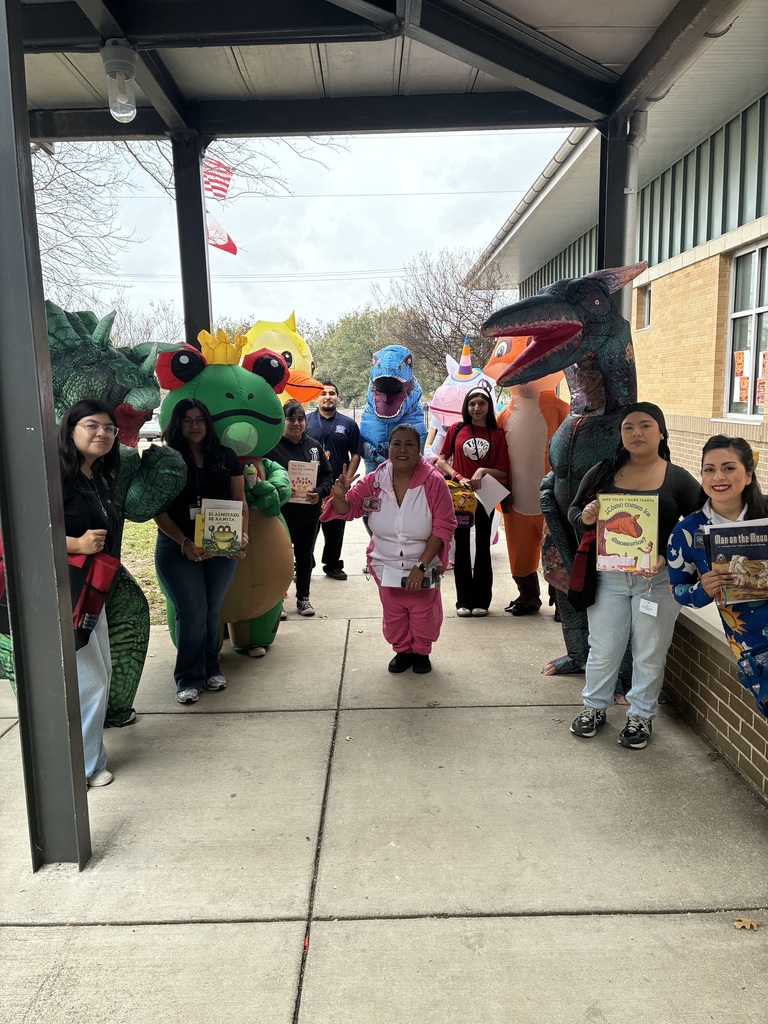 Thank you to our Memorial High School students for coming for their: Dino Read, Future Teachers Beinging Reading to Life! Special thanks to their teacher, Cynthia Ramirez-Lopez for making it happen!