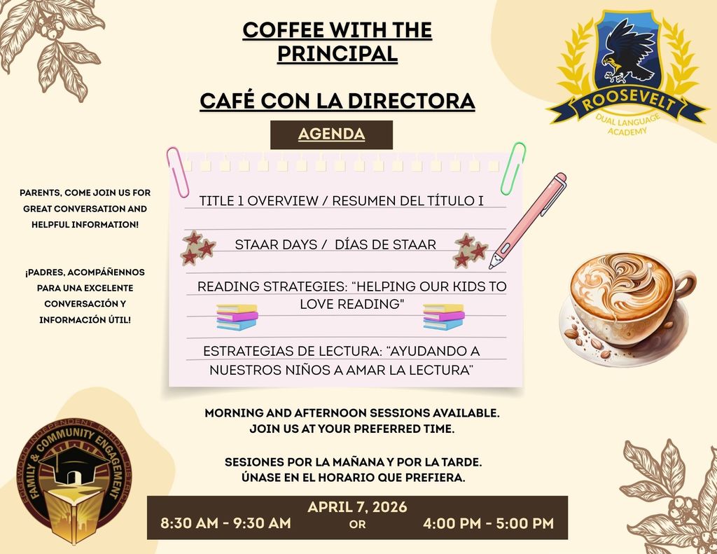 Coffee with the Principal Flyer April 7, 2026
