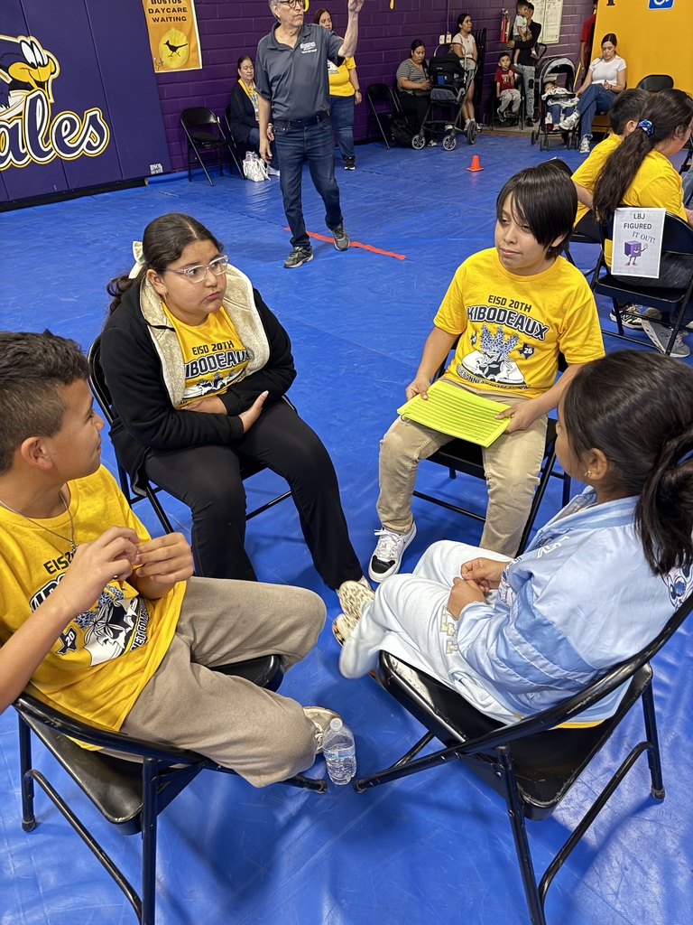 We are so proud of all our 5th graders who competed in today’s Bluebonnet competition! This competition fosters reading skills across our district with teams collaborating to answer questions about the books from the Texas Bluebonnet Award list! Congratulations Jonathan, Ethan, Mario, Benjamin, and Benny!
