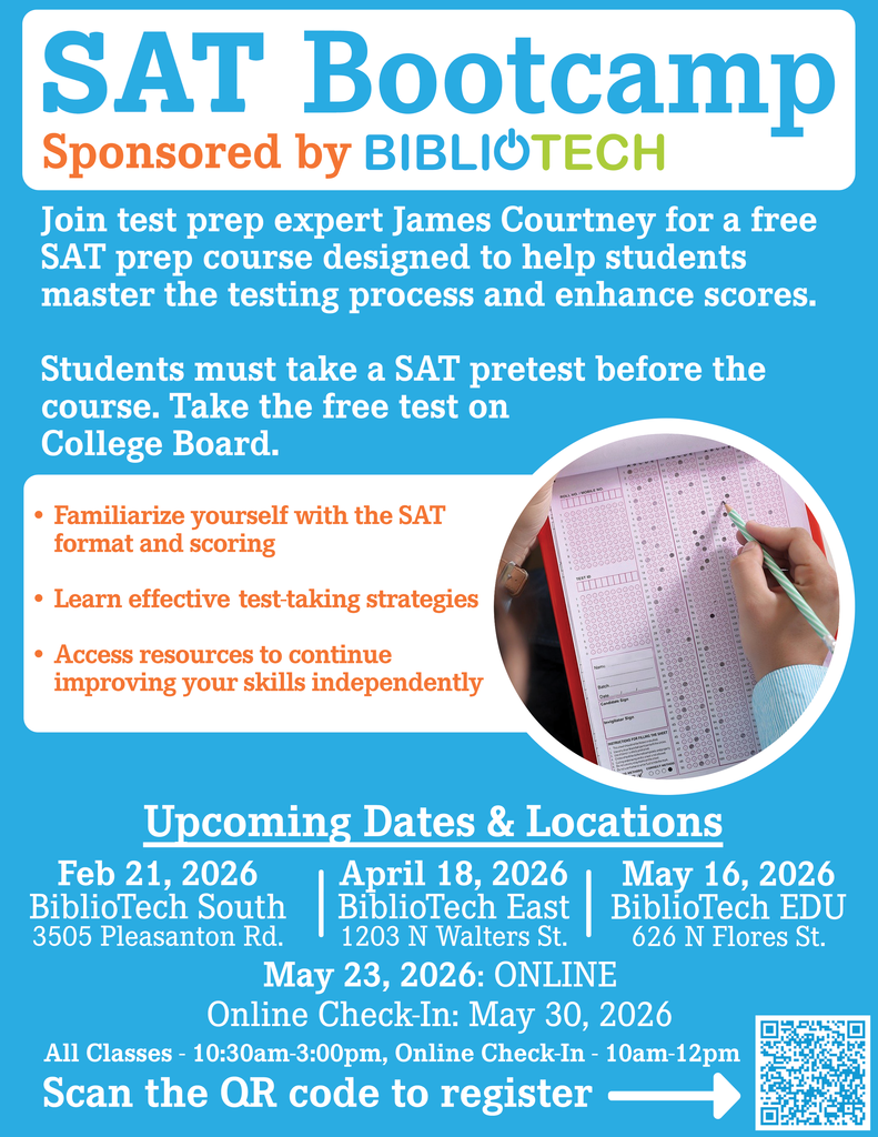 SAT Boocamp in April and May