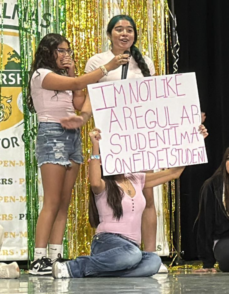 We had a blockbuster movie themed STAAR pep rally to wish our 3rd-8th graders the best on STAAR! #LPLS4Girls 💚