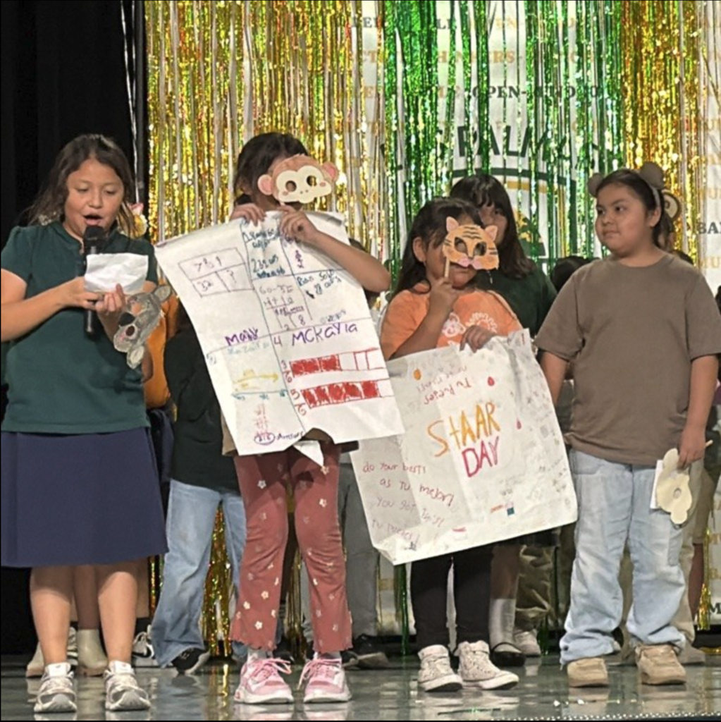 We had a blockbuster movie themed STAAR pep rally to wish our 3rd-8th graders the best on STAAR! #LPLS4Girls 💚