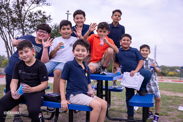 Student engagement enjoying snow cones
