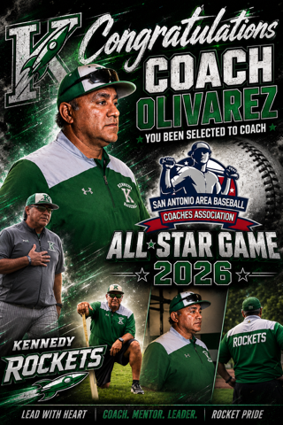 Coach O Selected to coach the SA Area Baseball Coaches Association All-Star Game 2026