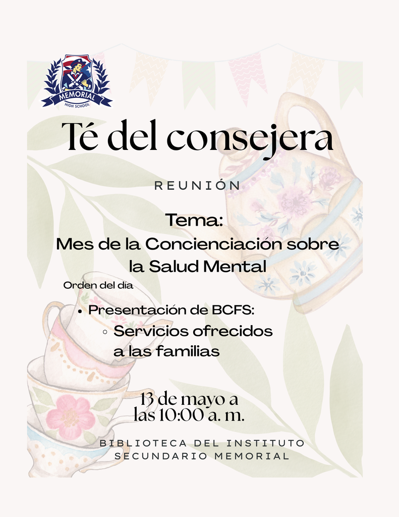 Counselor's Tea