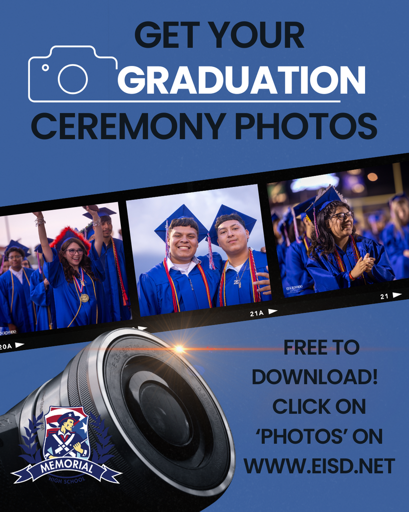 Get your graduation photos at www.eisd.net by clicking on Photos