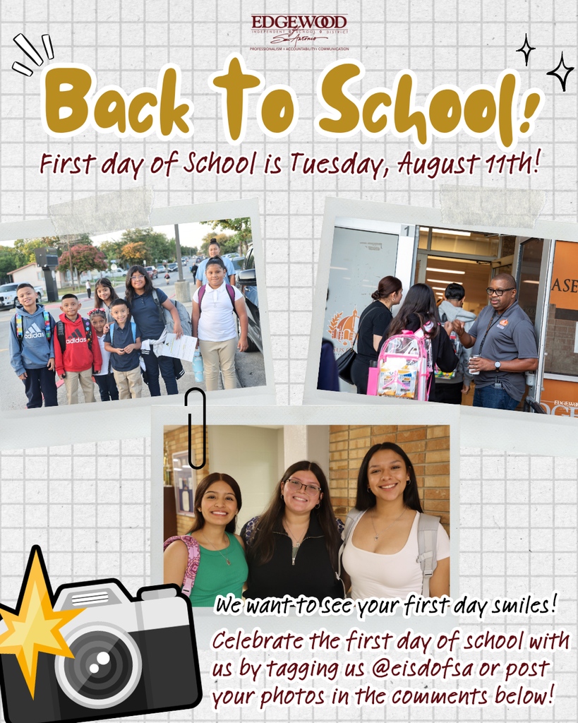 School starts on Tuesday, August. 11 - Share your first day photos with us!