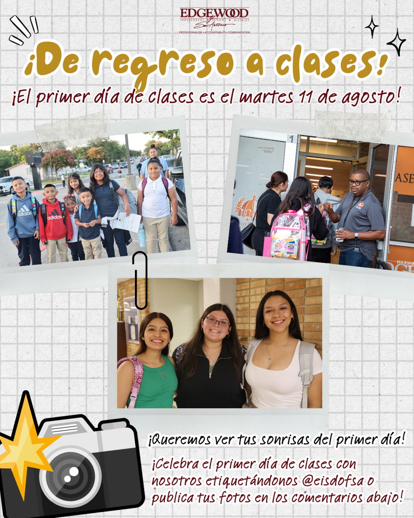 School starts on Tuesday, August. 11 - Share your first day photos with us!