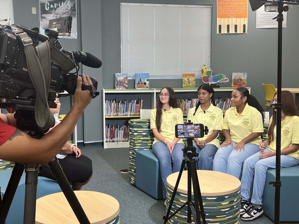 KSAT 12 interviews LPLSG DI Team