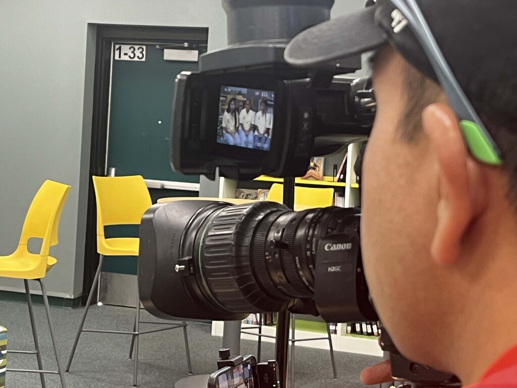 KSAT 12 interviews LPLSG DI Team