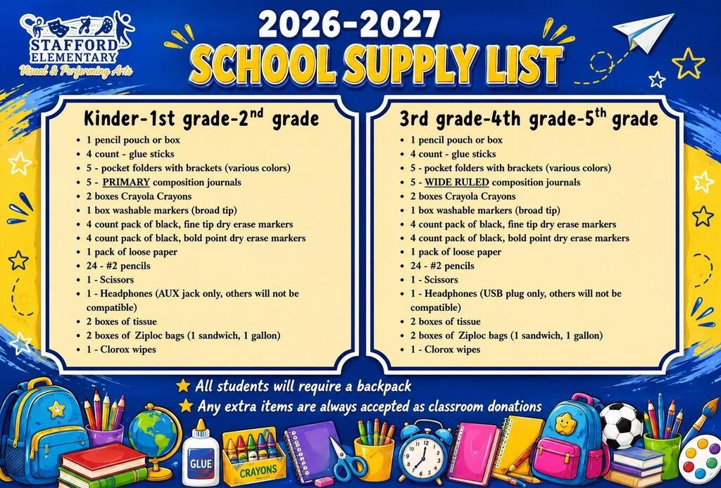 School Supply List