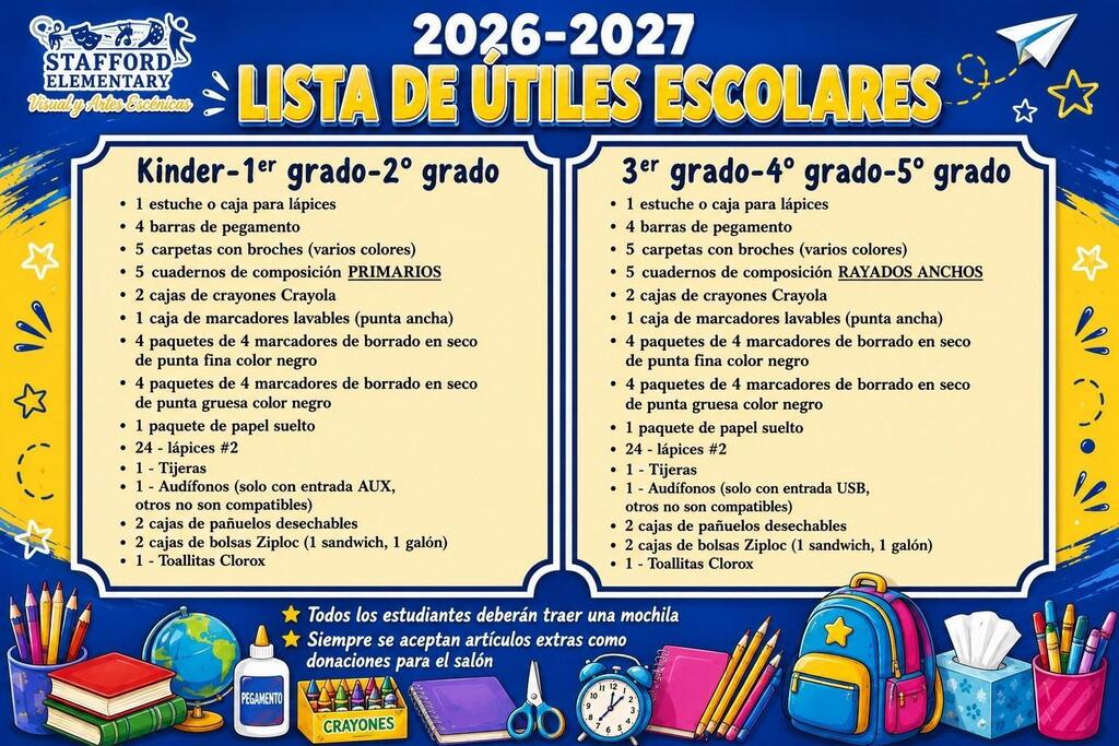 School Supply List