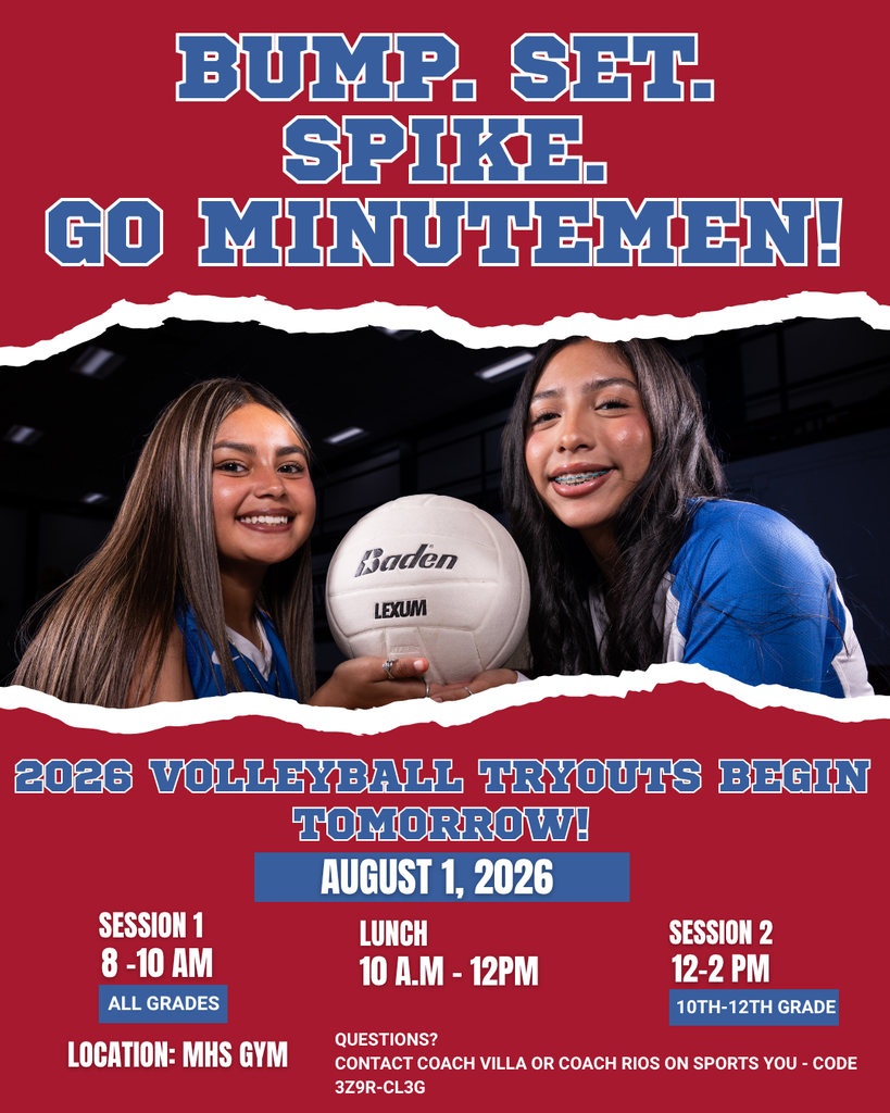 Memorial Volleyball tryouts 2026