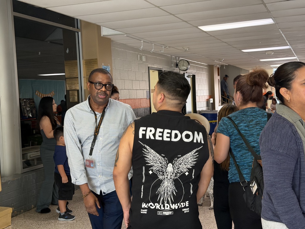 Our principal interacting with the community.