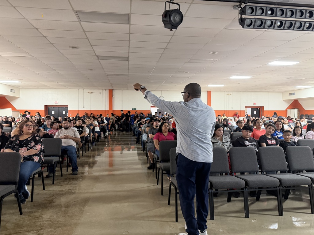 Our principal interacting with the community.