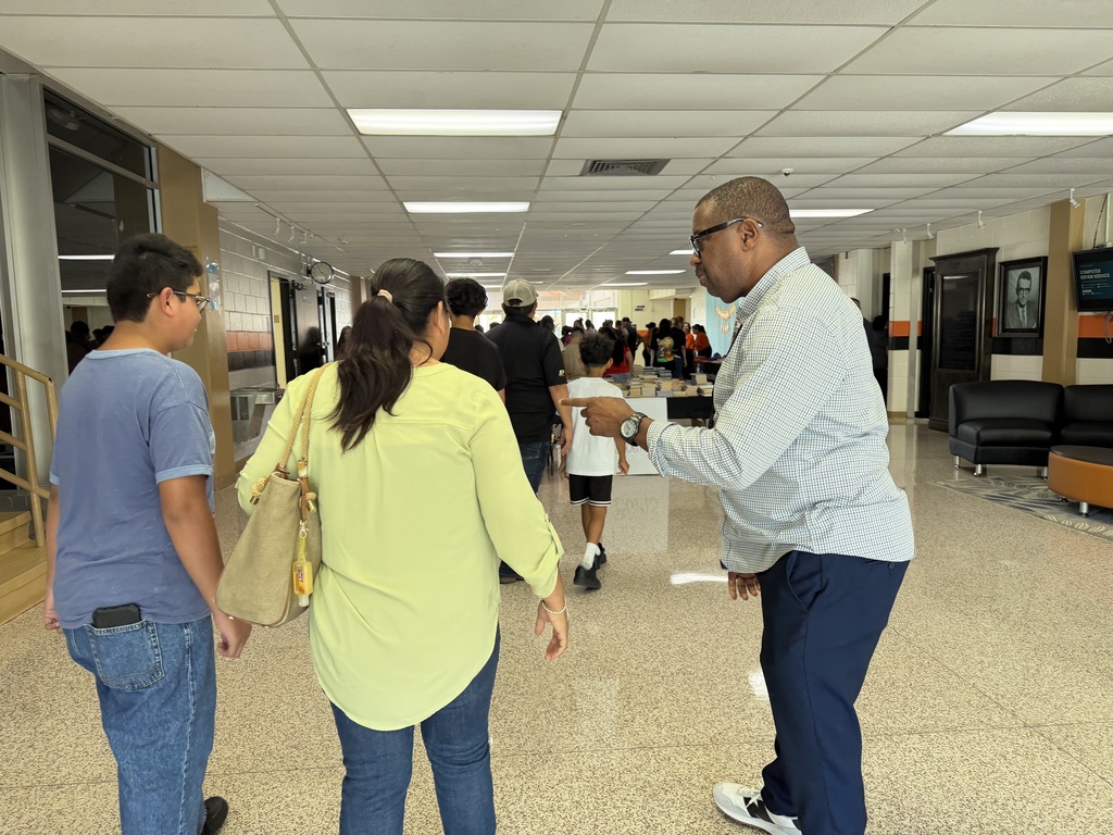 Our principal interacting with the community.