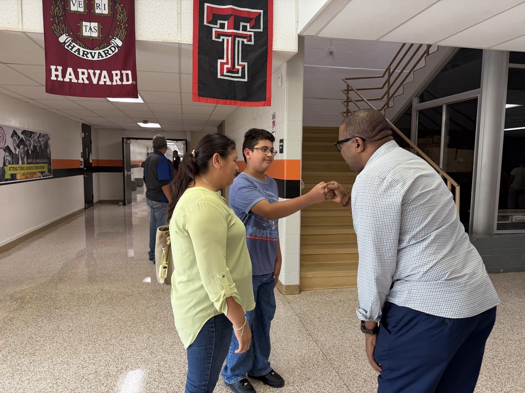 Our principal interacting with the community.