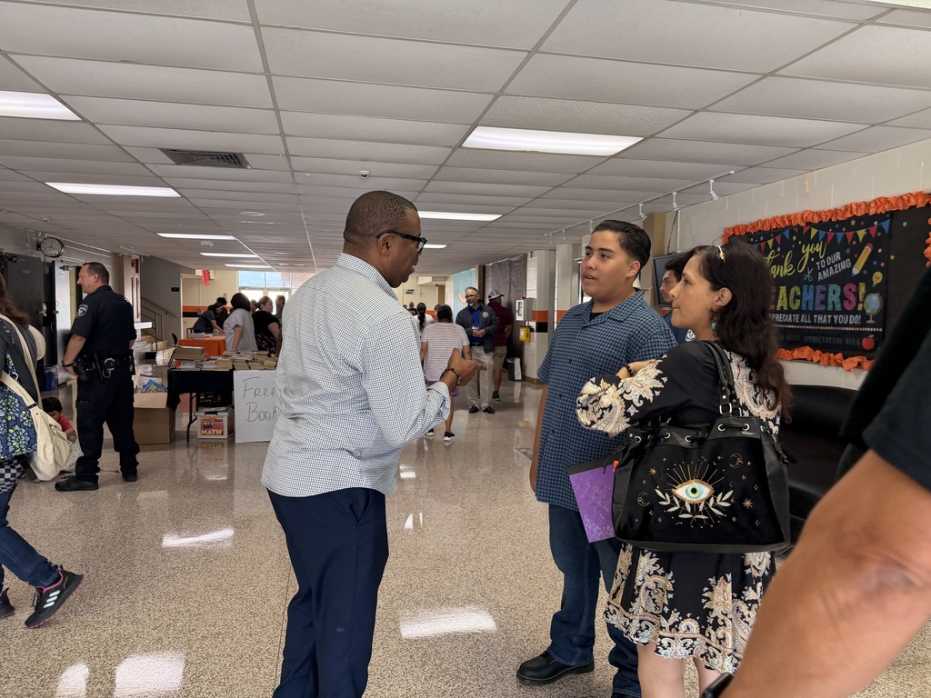 Our principal interacting with the community.
