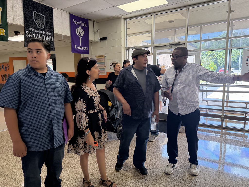 Our principal interacting with the community.