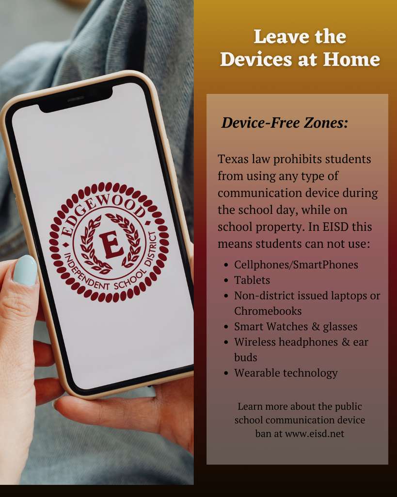 personal communication devices are banned on campuses
