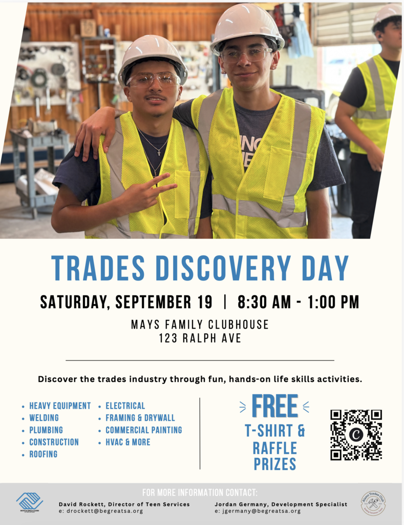 Trades Discovery Day , Sept 19 8:30 a.m., 123 Ralph Ave