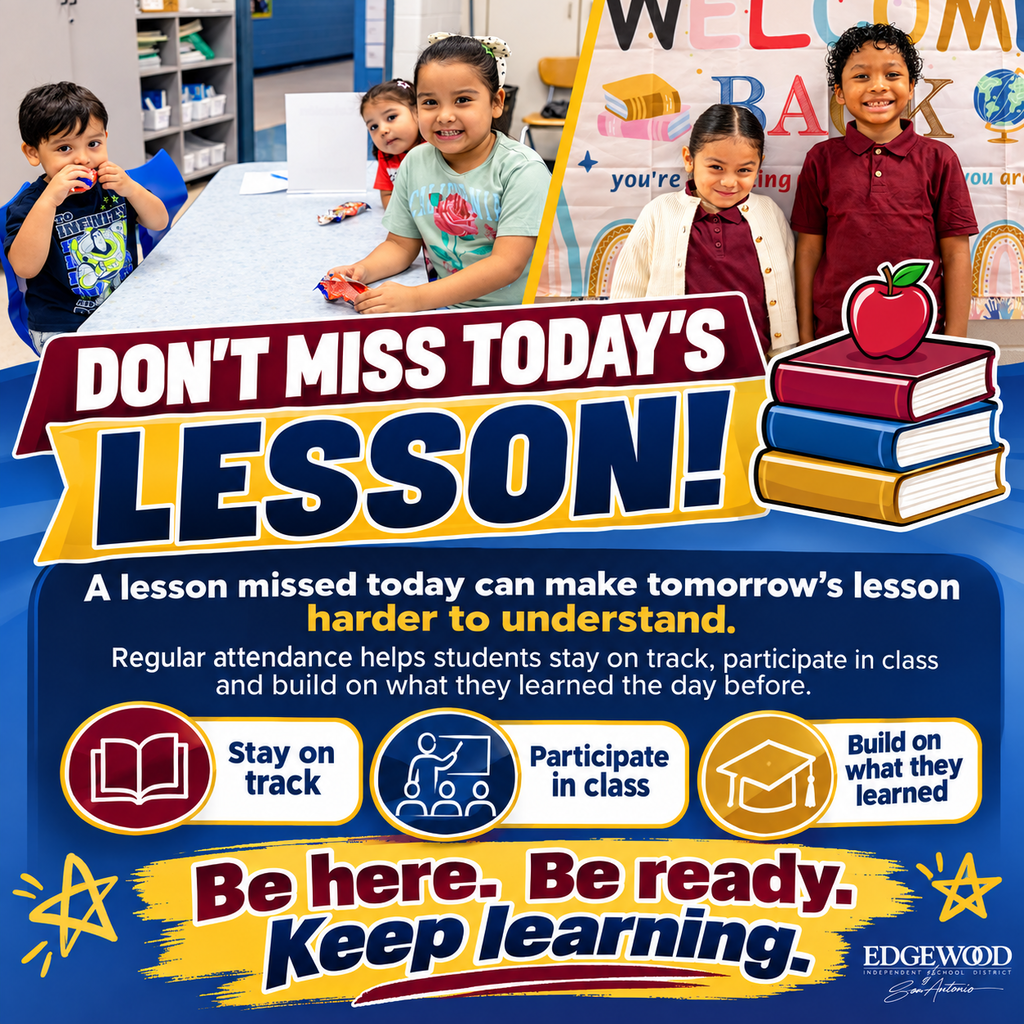 Don't miss today's lesson! 