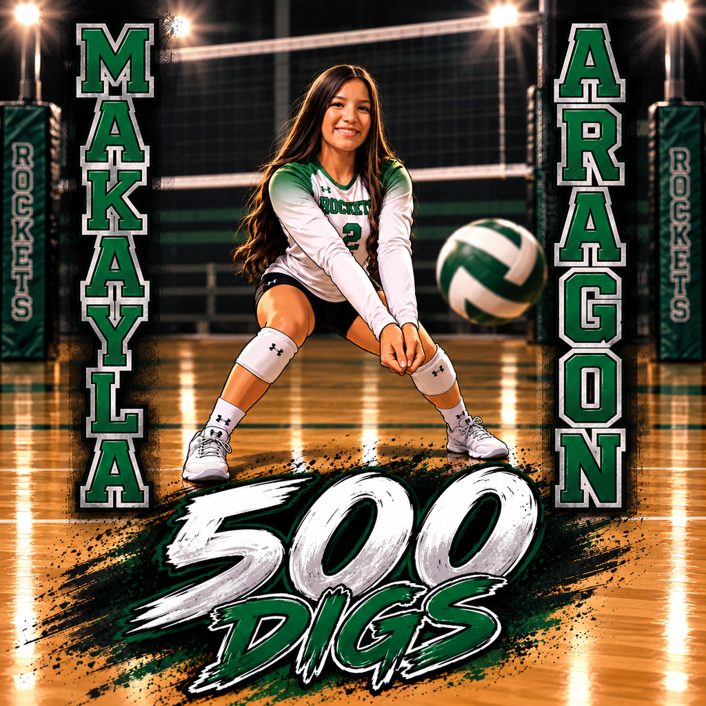 M Aaragon Sets JFK record with 500 digs