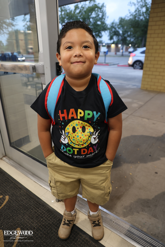 Students wear their best "dot" outfits for International Dot Day