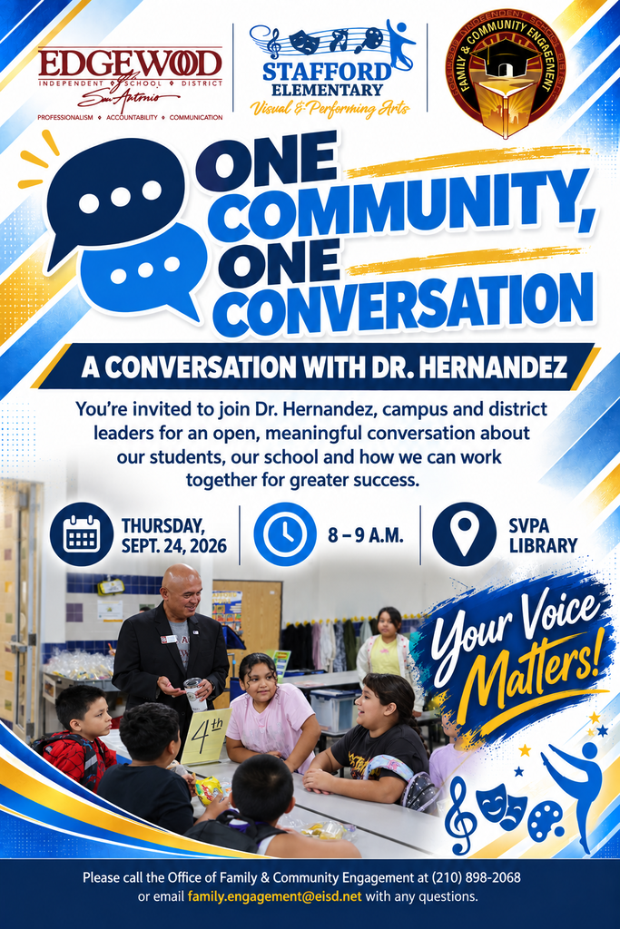 One Community, One Conversation with Dr. Hernandez.