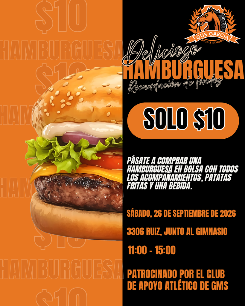 GMS Athletic Booster burger fundraiser