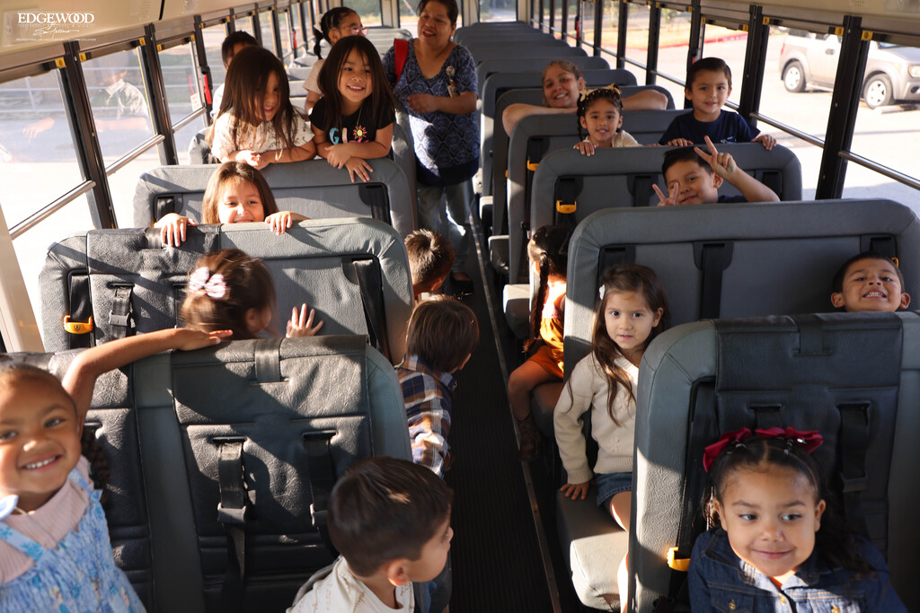 students on a school bus