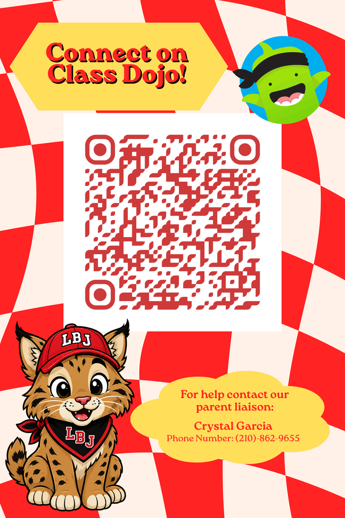 the picture is of a QR code for class dojo