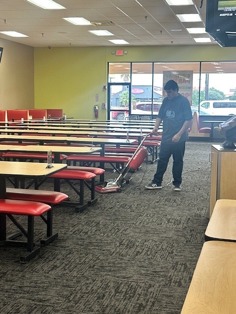 Preparing to open the doors.