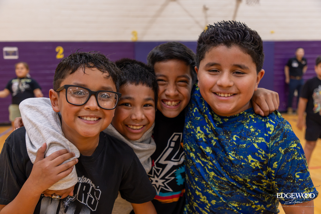 Spurs Hype Squad Takes over PE at Perales Elementary